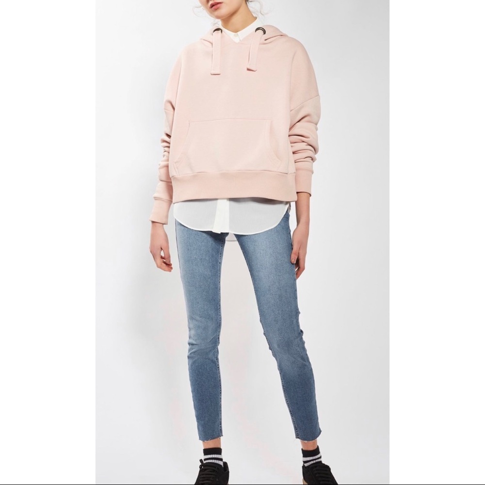 Topshop Raw Hem Jamie Jeans